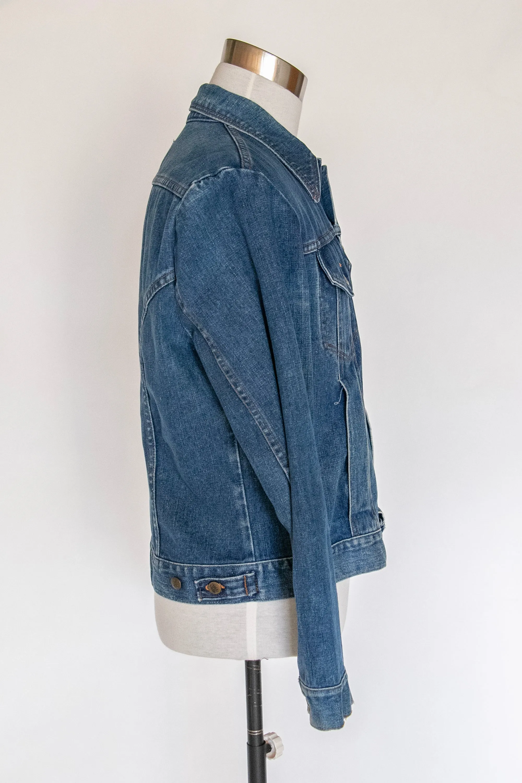 1970s Men's Denim Jacket Cotton Sedgefield M