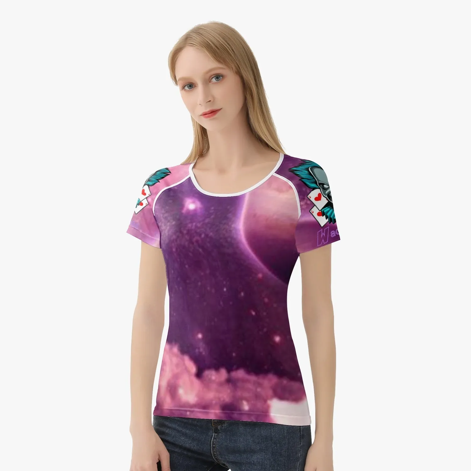 220. Handmade AOP Women T-shirt