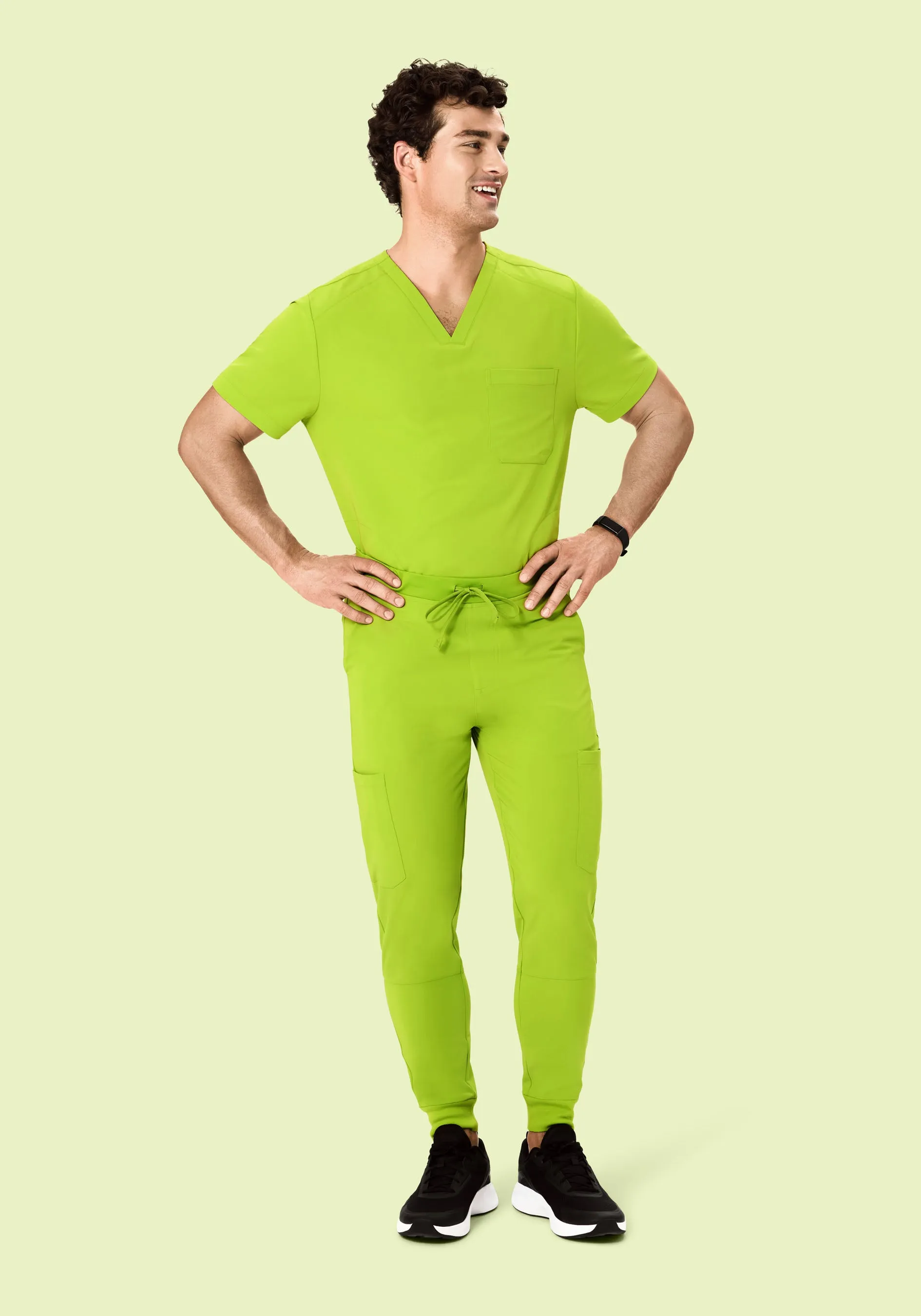 7 Pocket Joggers Apple Green