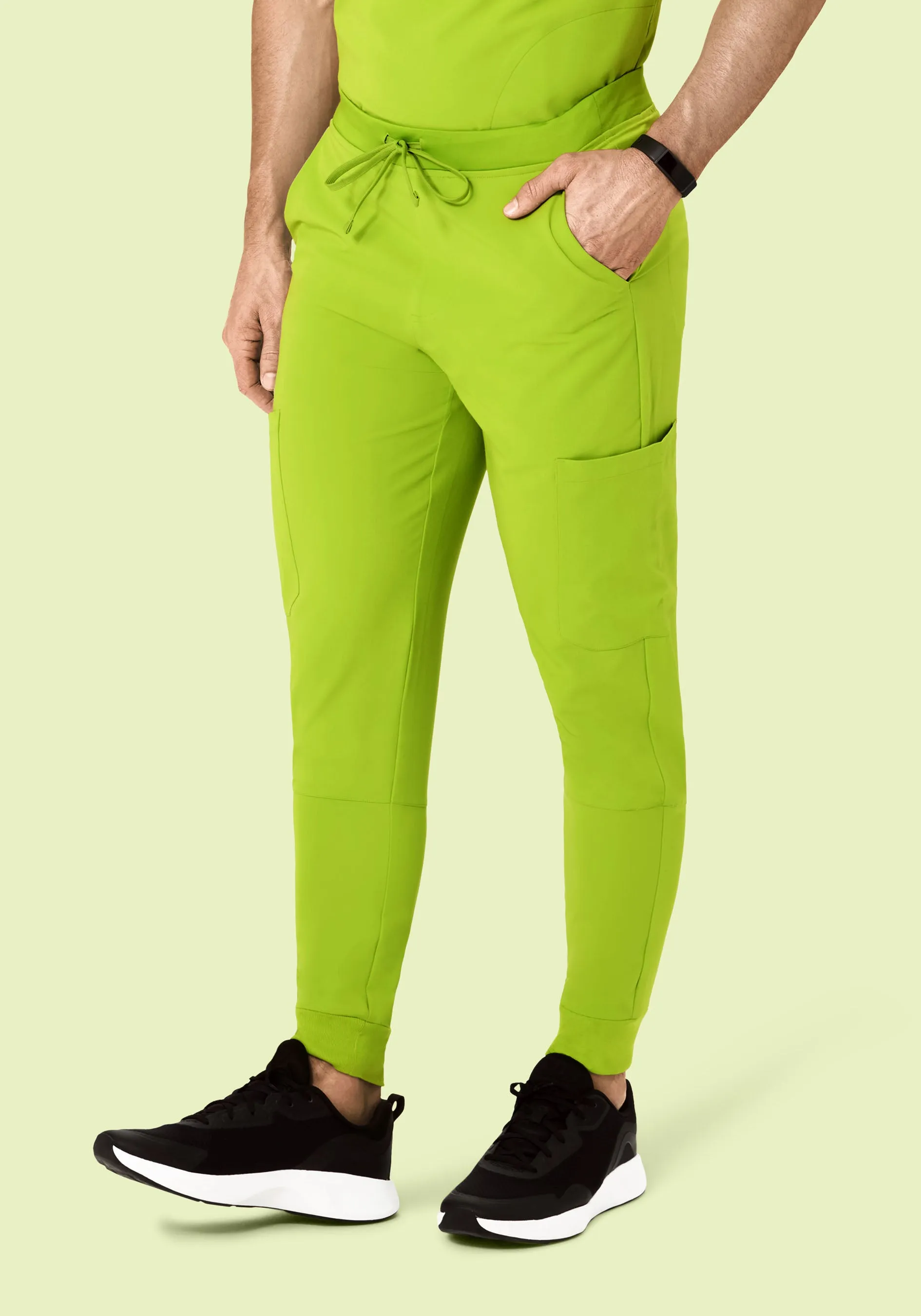 7 Pocket Joggers Apple Green