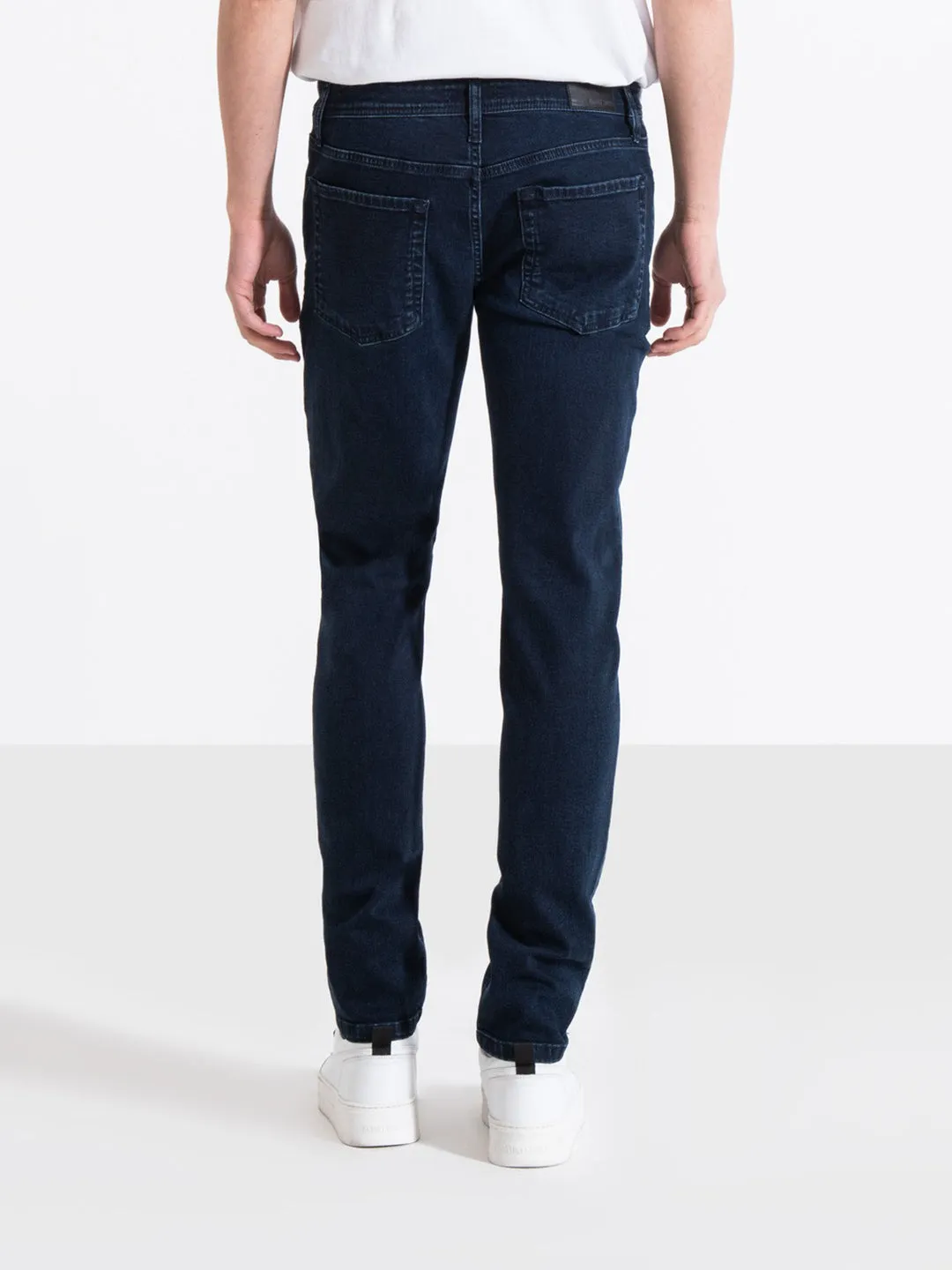 Antony Morato Men Blue Solid Mid-Rise Tapered Fit Jeans