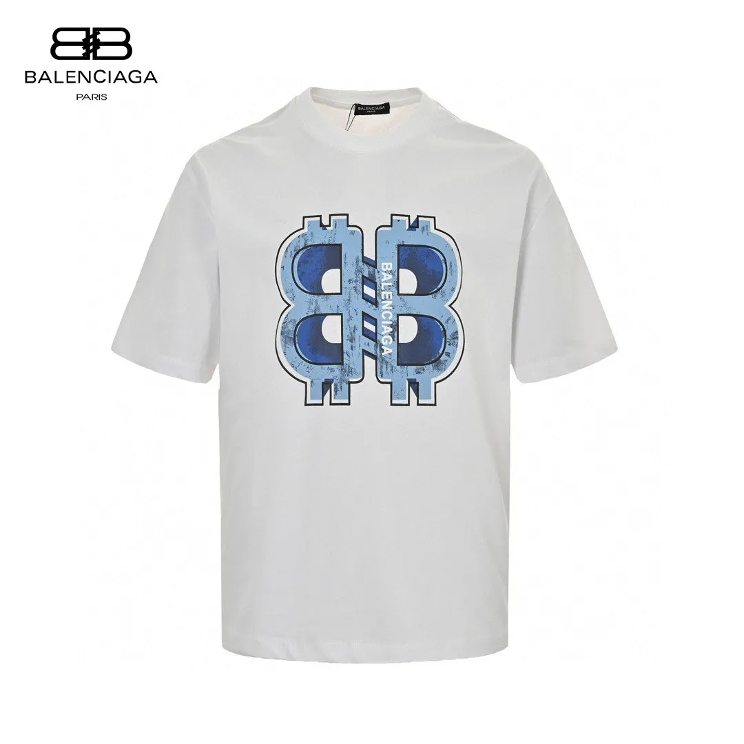 Balenciaga BB Logo T-Shirt (White)