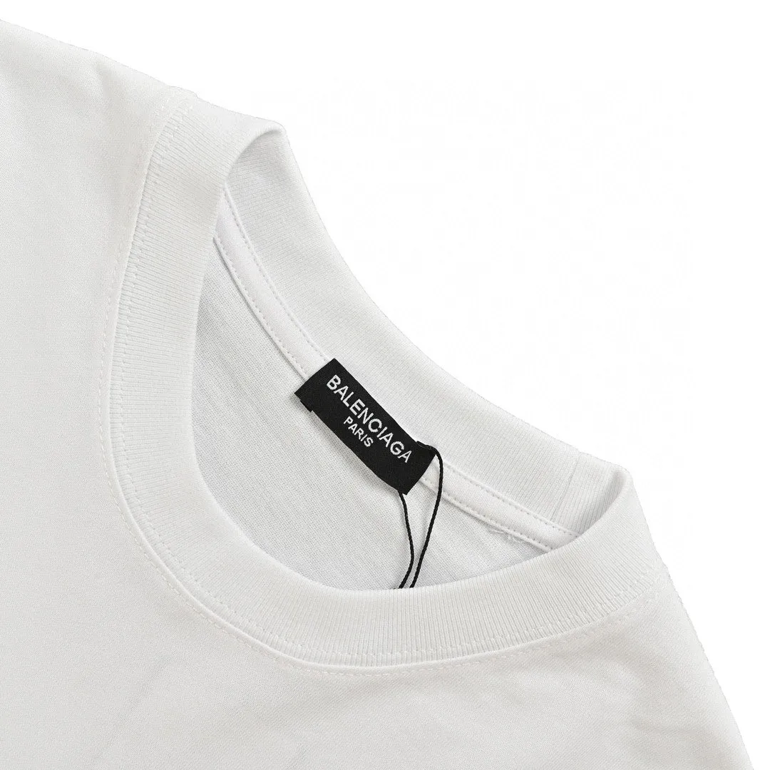 Balenciaga BB Logo T-Shirt (White)