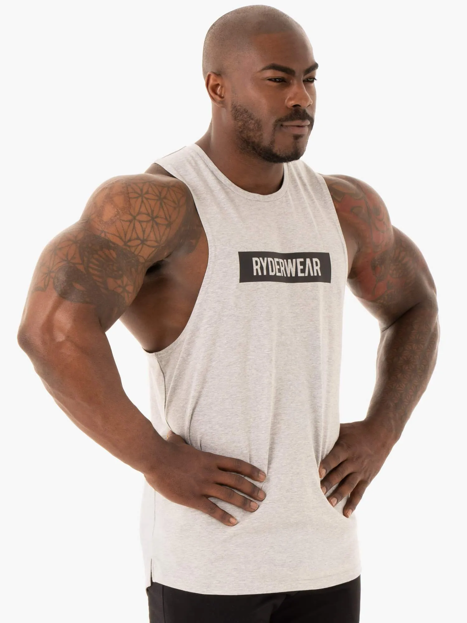 Base Baller Tank - Grey Marl