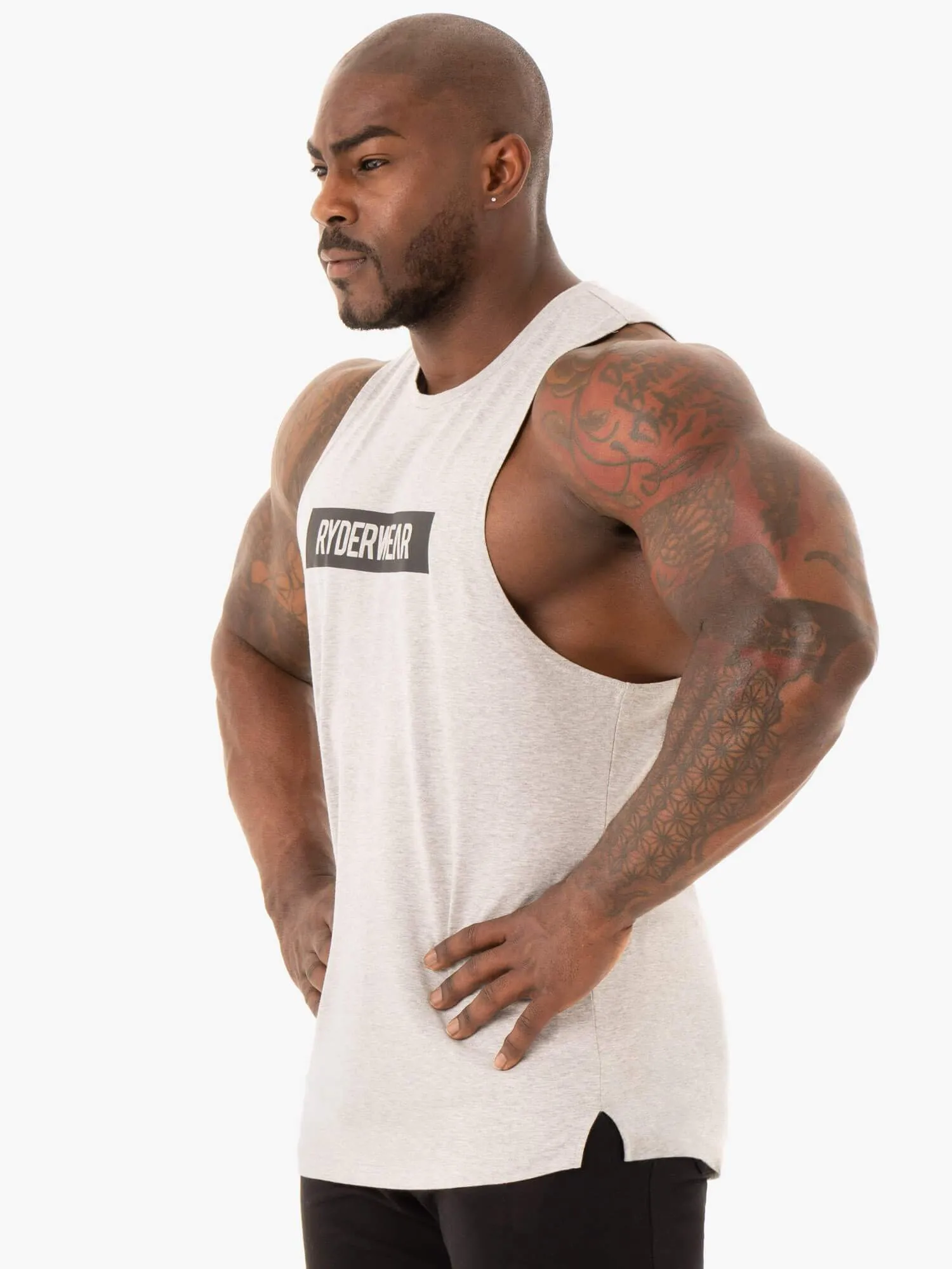 Base Baller Tank - Grey Marl