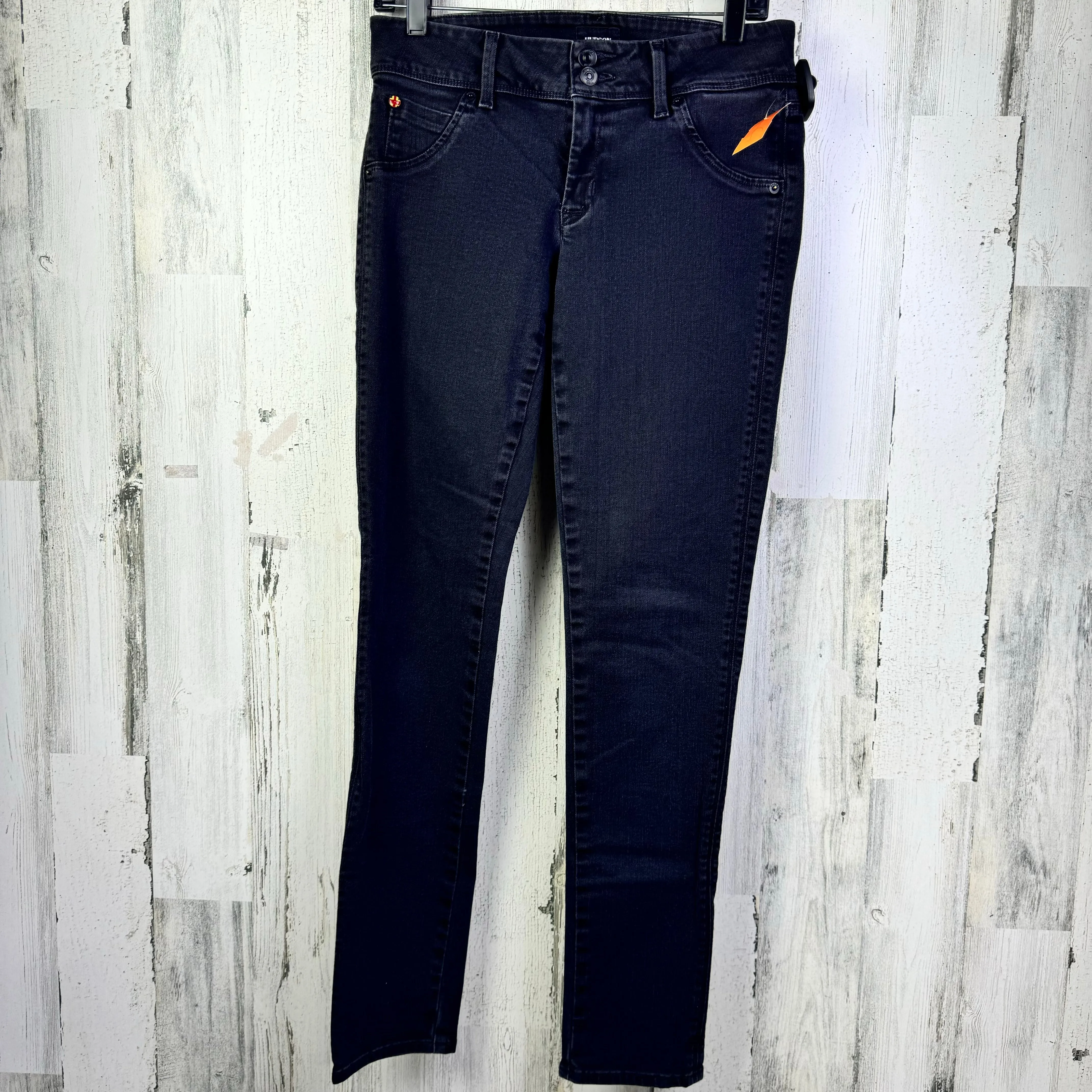 Black Denim Jeans Skinny Hudson, Size 6a