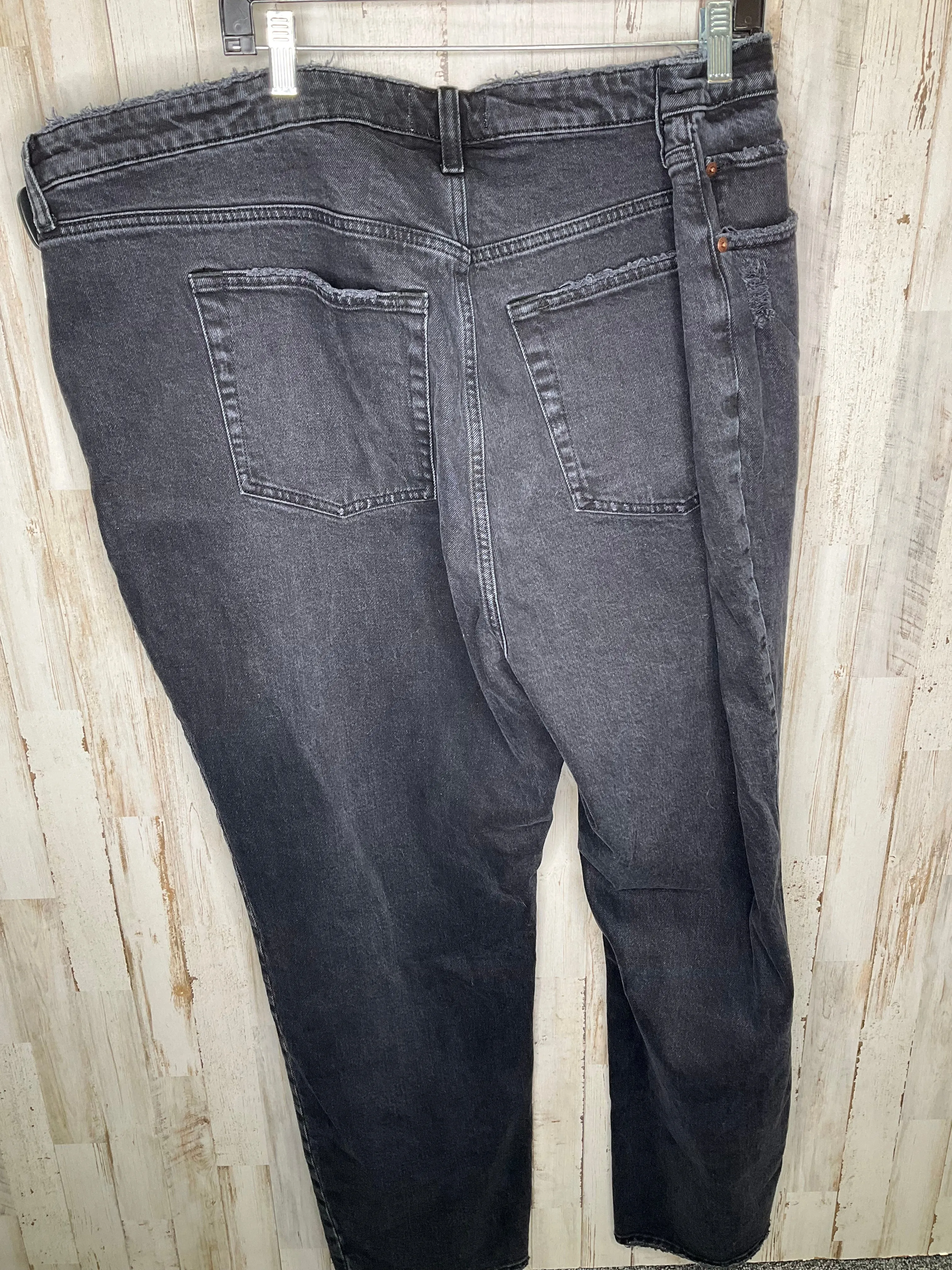 Black Denim Jeans Straight Abercrombie And Fitch, Size 24