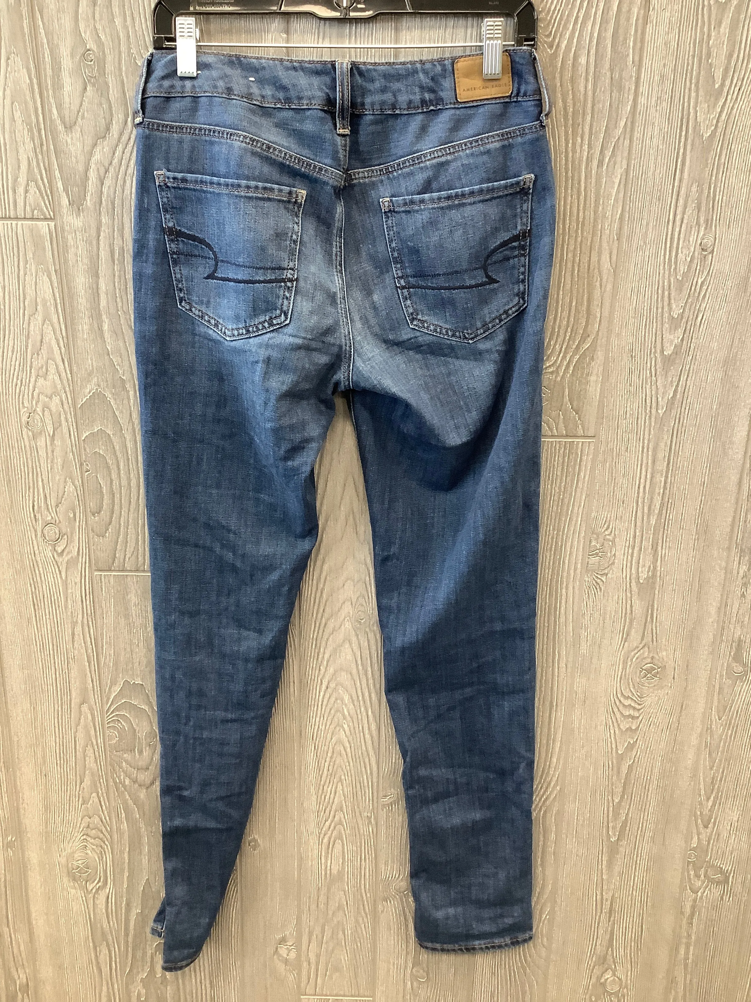 Blue Denim Jeans Skinny American Eagle, Size 4