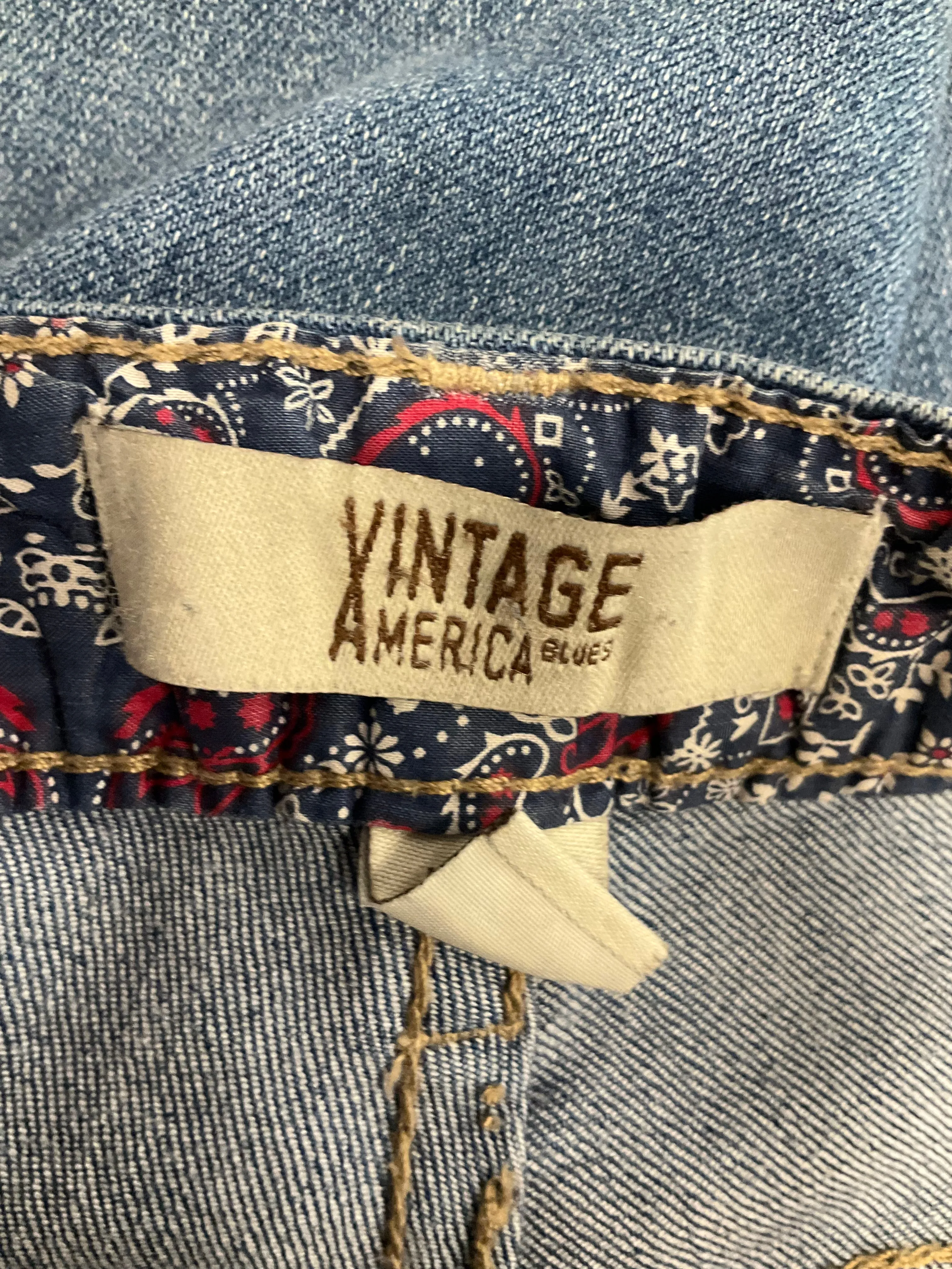 Blue Denim Jeans Straight Vintage America, Size 2