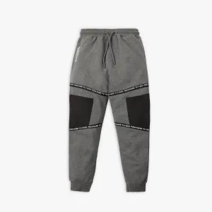 Boys Regular Fit Solid Mid Rise Joggers