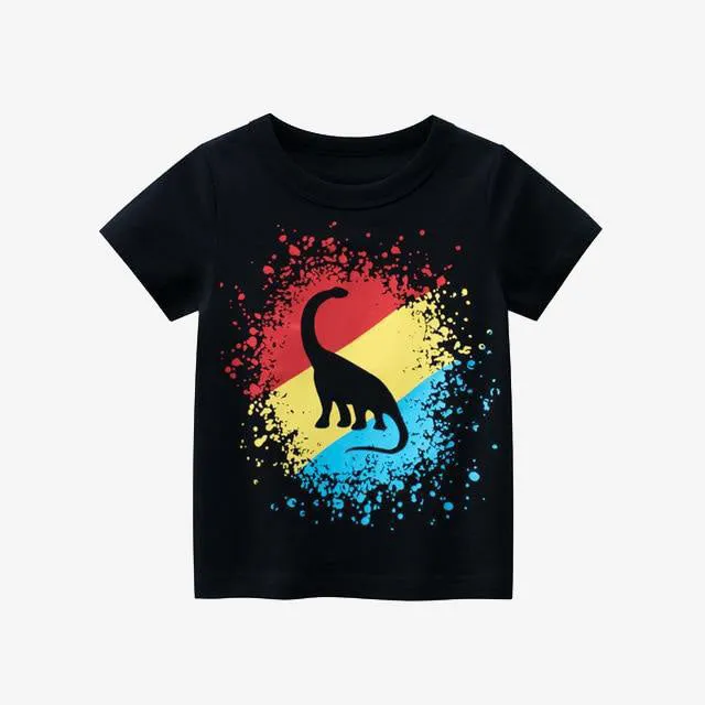 Boys T Shirt Kids Children Tops Cotton Clothing Short