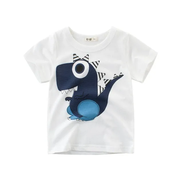 Boys T Shirt Kids Children Tops Cotton Clothing Short