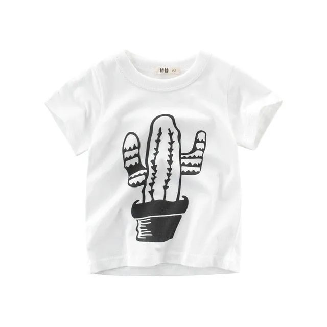 Boys T Shirt Kids Children Tops Cotton Clothing Short