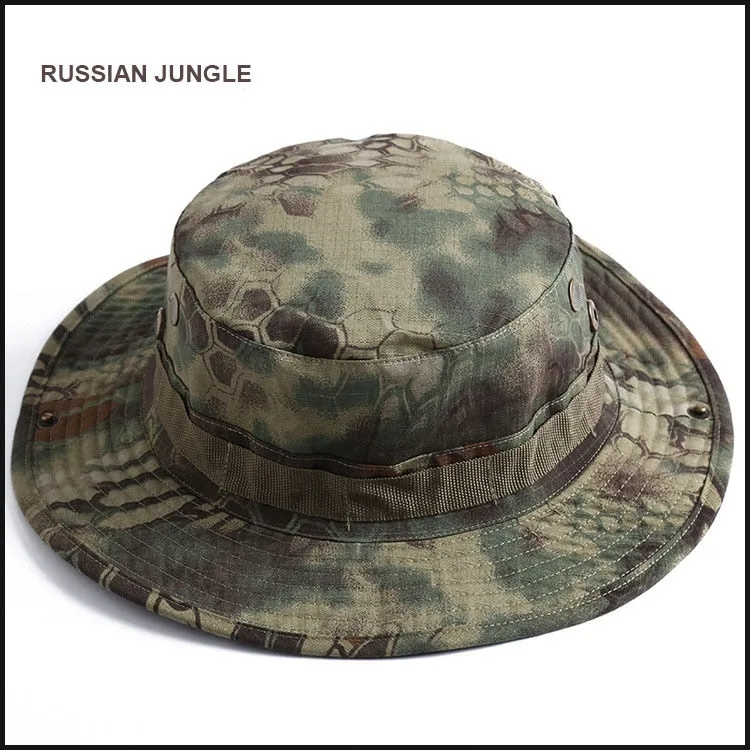 Camouflage Boonie Beach Hat - Bucket Hats Multicam  Panama Summer Cap