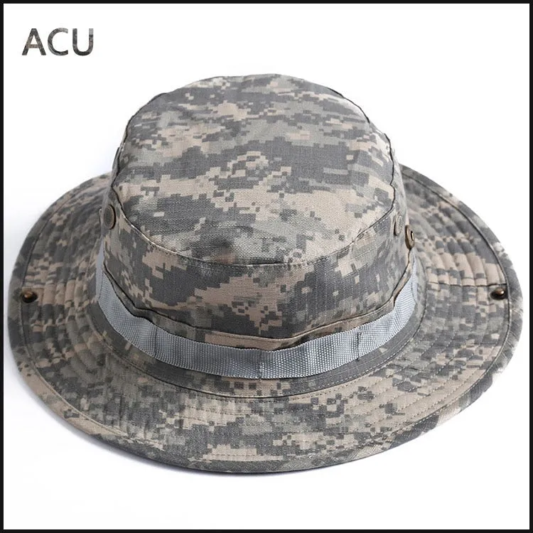 Camouflage Boonie Beach Hat - Bucket Hats Multicam  Panama Summer Cap