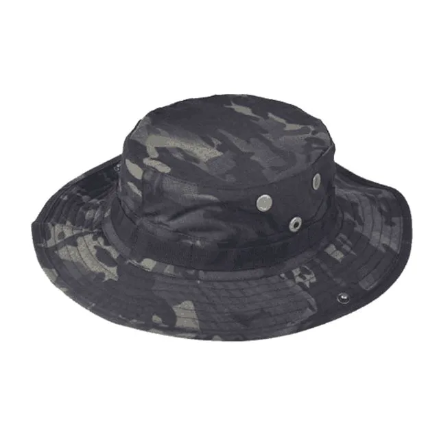 Camouflage Boonie Beach Hat - Bucket Hats Multicam  Panama Summer Cap