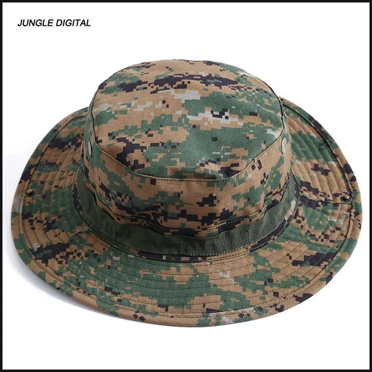 Camouflage Boonie Beach Hat - Bucket Hats Multicam  Panama Summer Cap