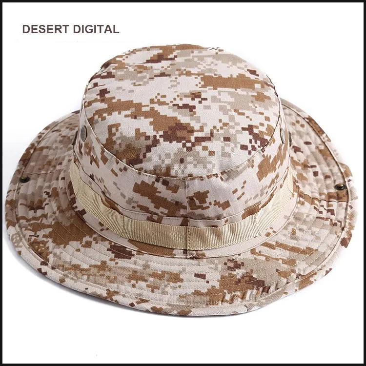 Camouflage Boonie Beach Hat - Bucket Hats Multicam  Panama Summer Cap