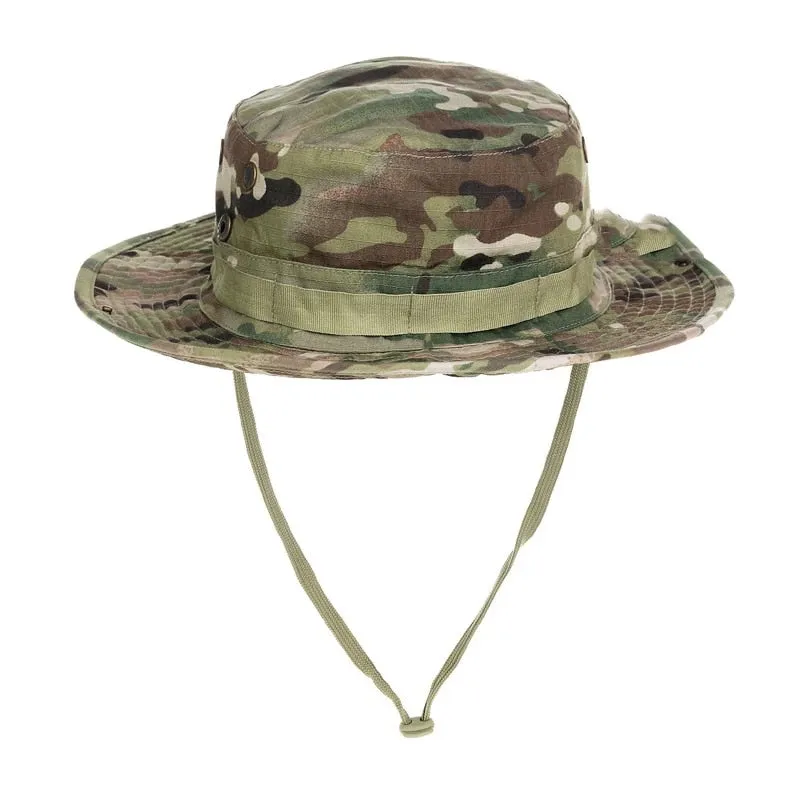 Camouflage Boonie Beach Hat - Bucket Hats Multicam  Panama Summer Cap