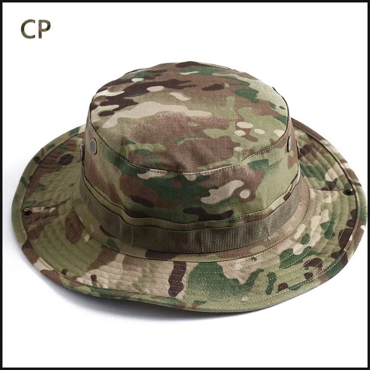 Camouflage Boonie Beach Hat - Bucket Hats Multicam  Panama Summer Cap