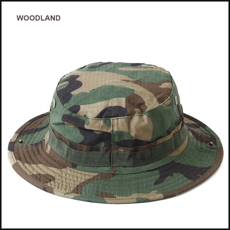 Camouflage Boonie Beach Hat - Bucket Hats Multicam  Panama Summer Cap