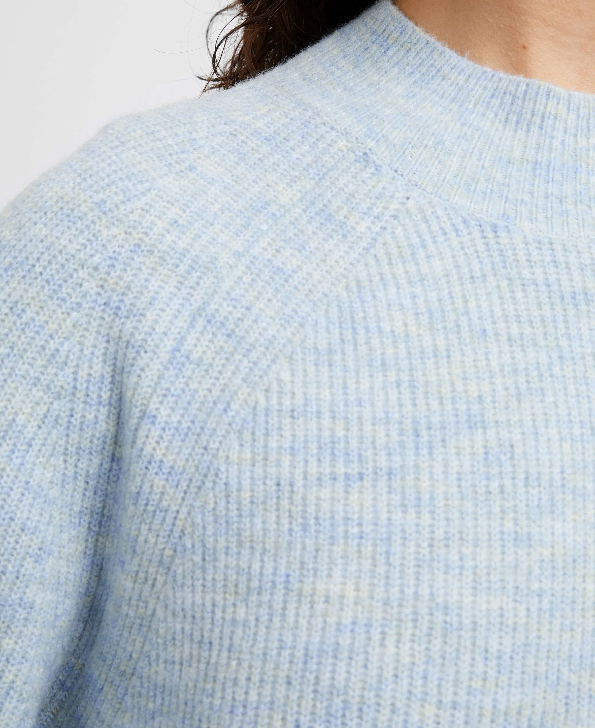 Carice Knit Crew Neck Jumper - Corfu Blue