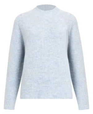 Carice Knit Crew Neck Jumper - Corfu Blue