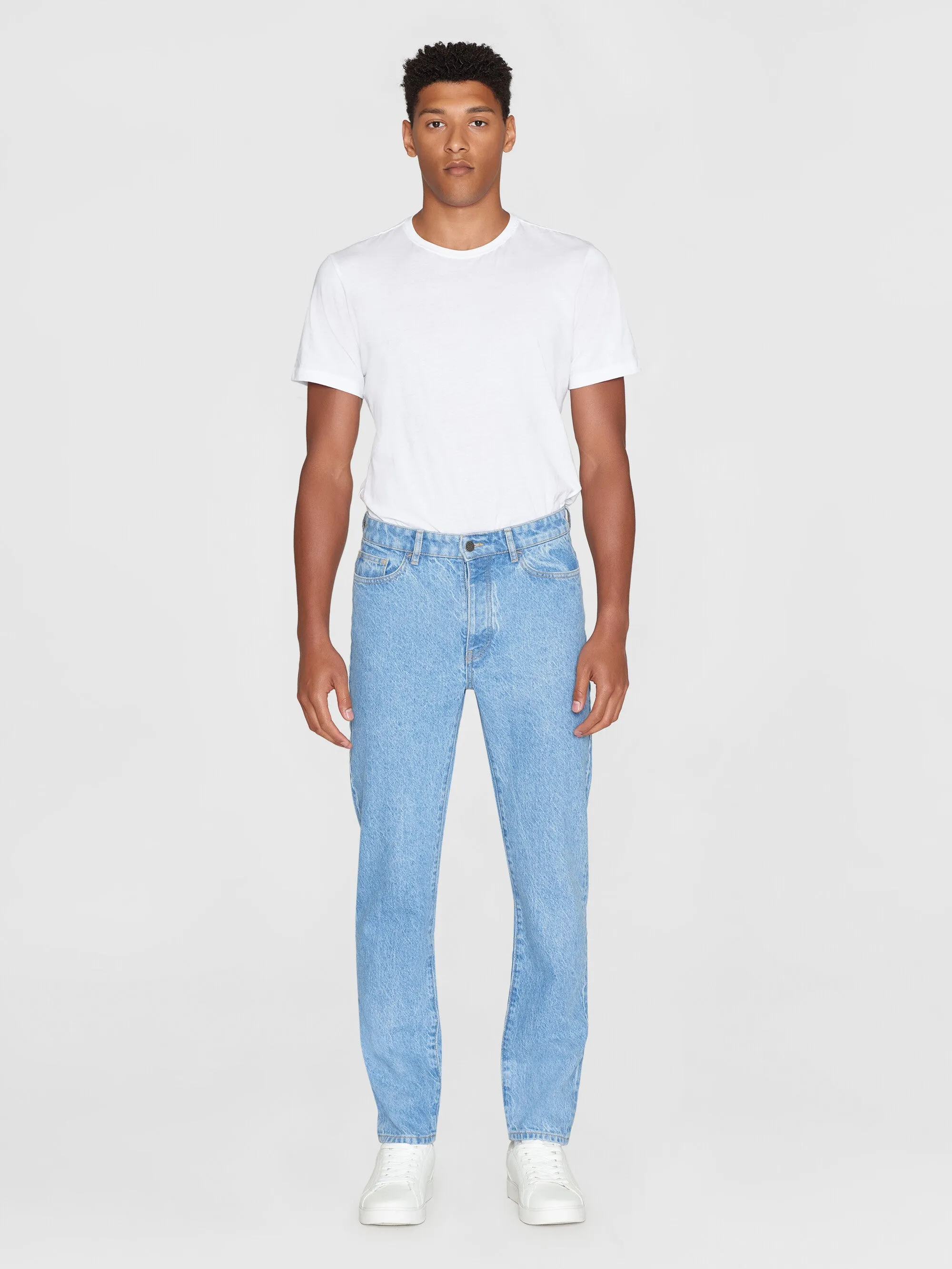 CHUCK regular straight denim jeans bleached stonewash REBORN™ - Bleached Stonewash