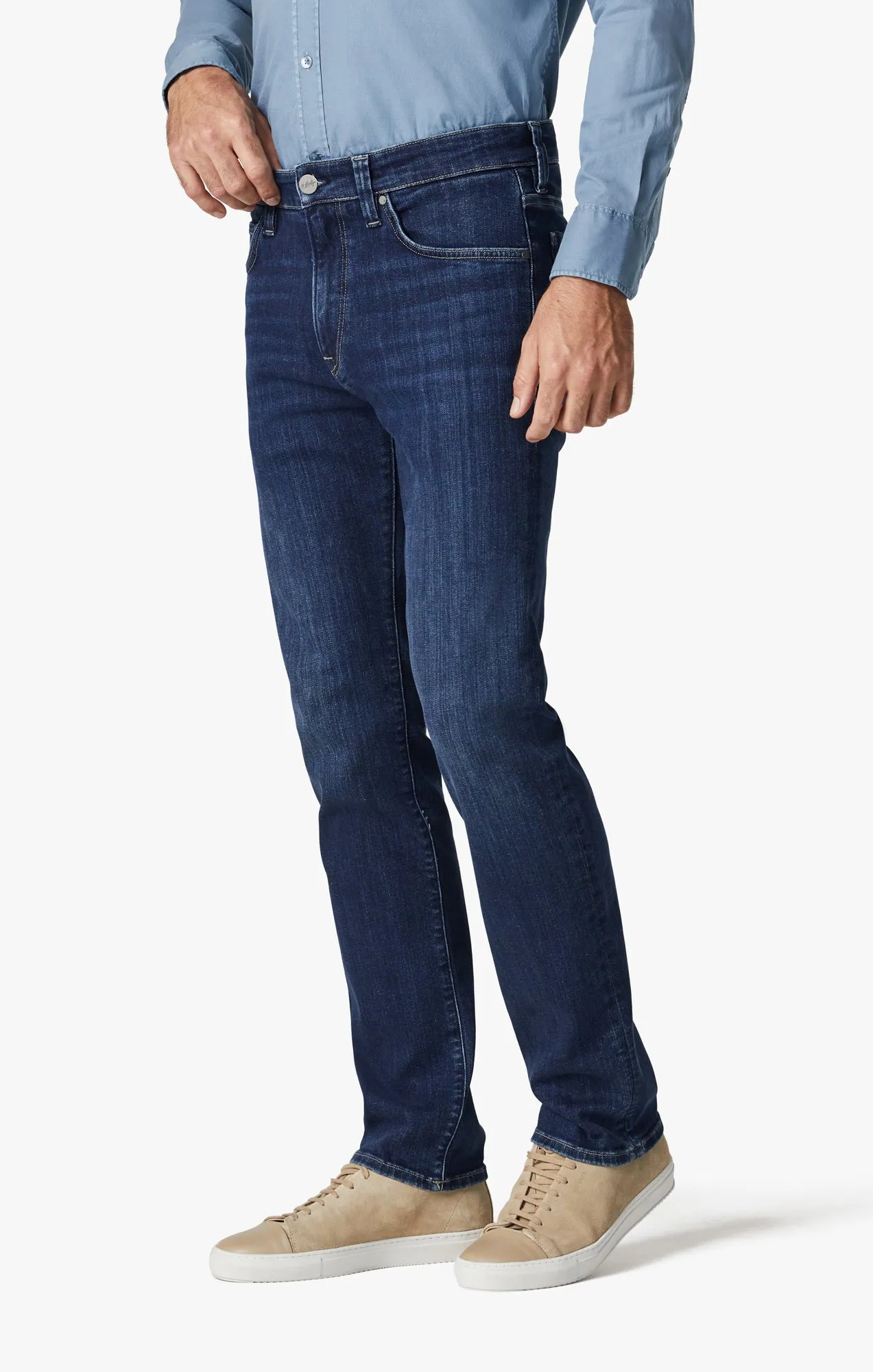 Courage Straight Leg Jeans In Deep Brushed Organic