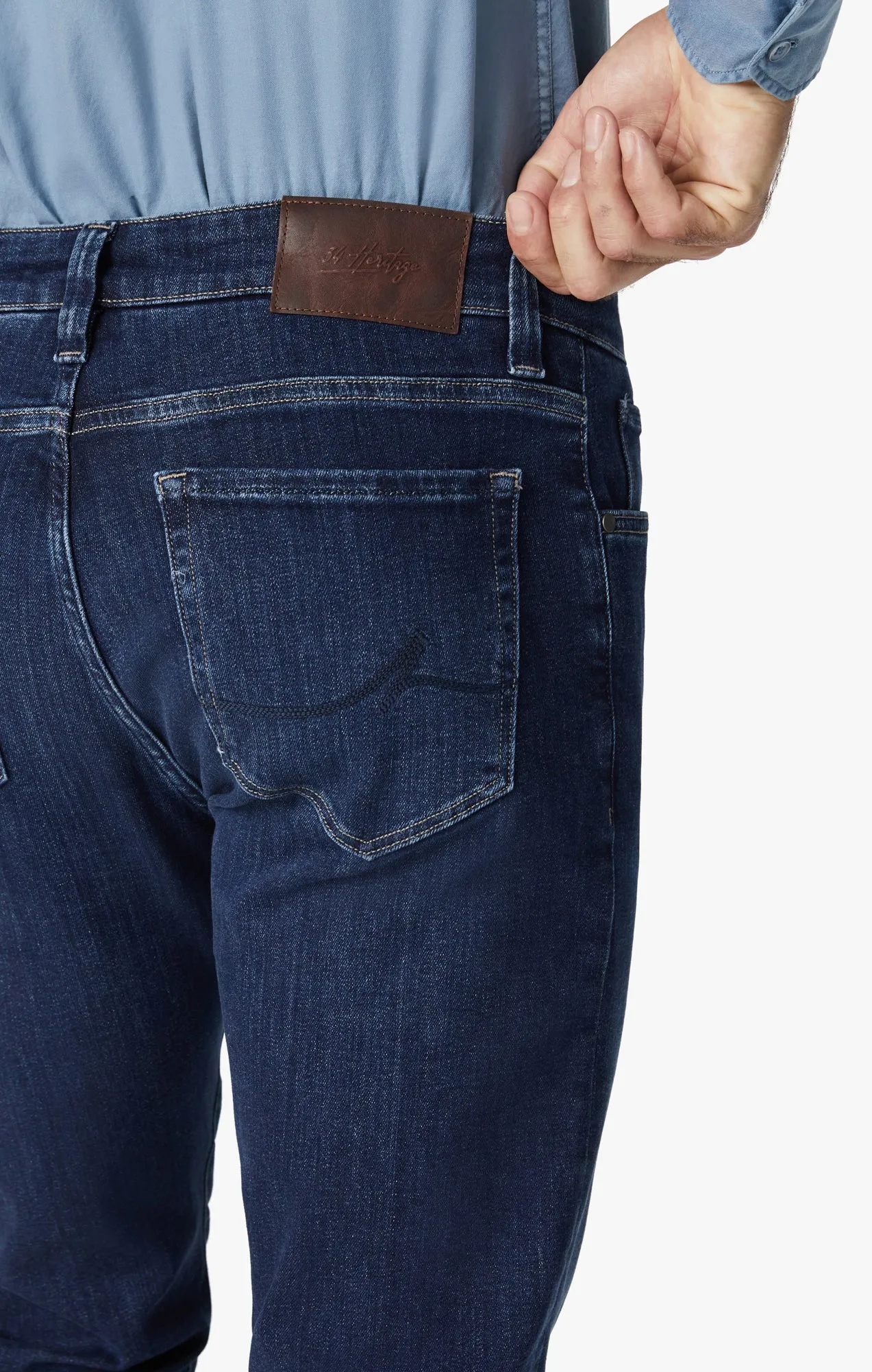 Courage Straight Leg Jeans In Deep Brushed Organic