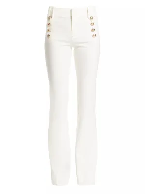 DEREK LAM ROBERTSON FLARE TROUSER SOFT WHITE