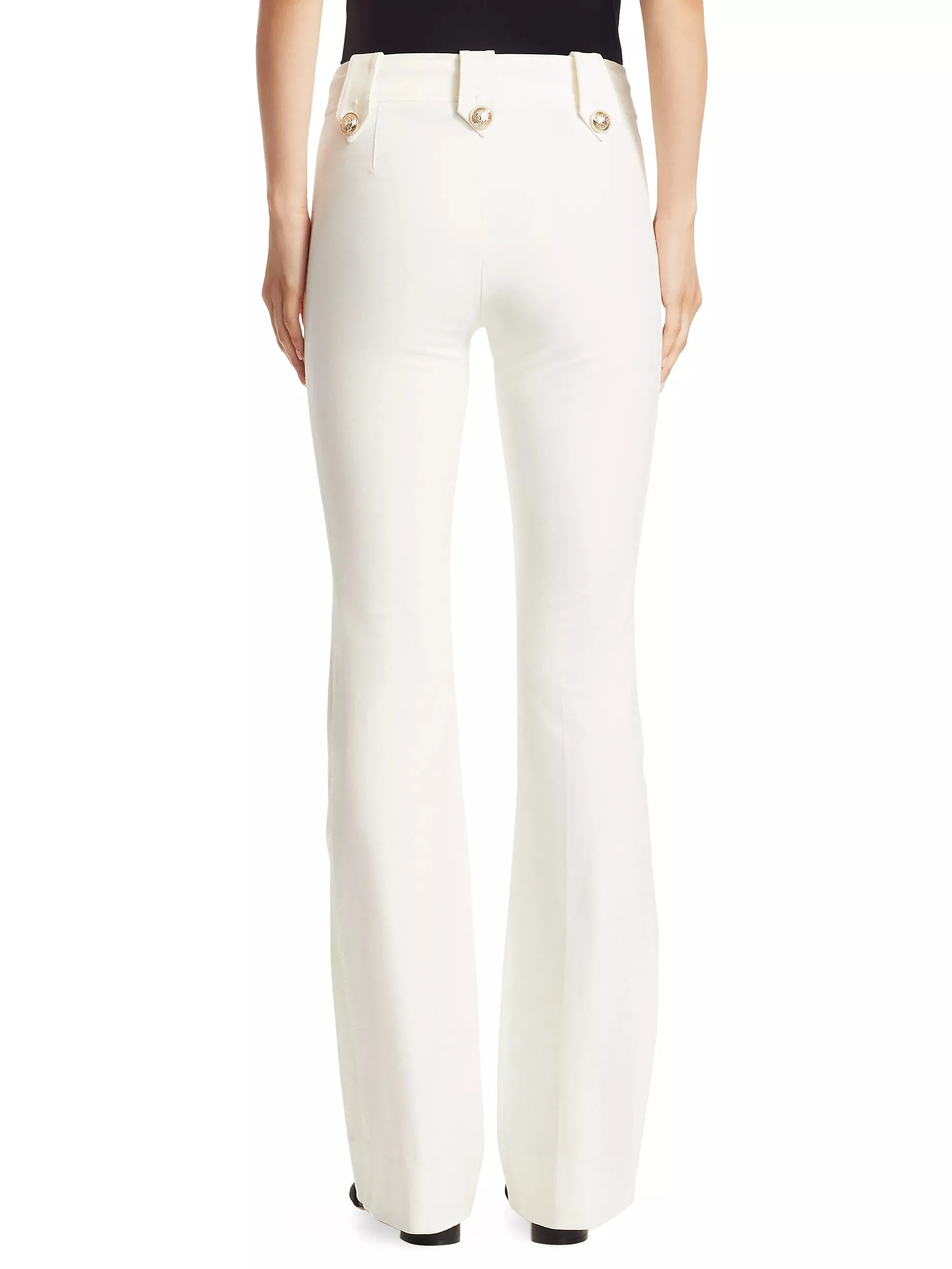 DEREK LAM ROBERTSON FLARE TROUSER SOFT WHITE