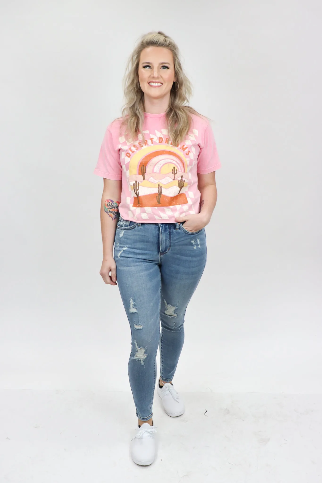 Desert Dreams Cropped Graphic Tee