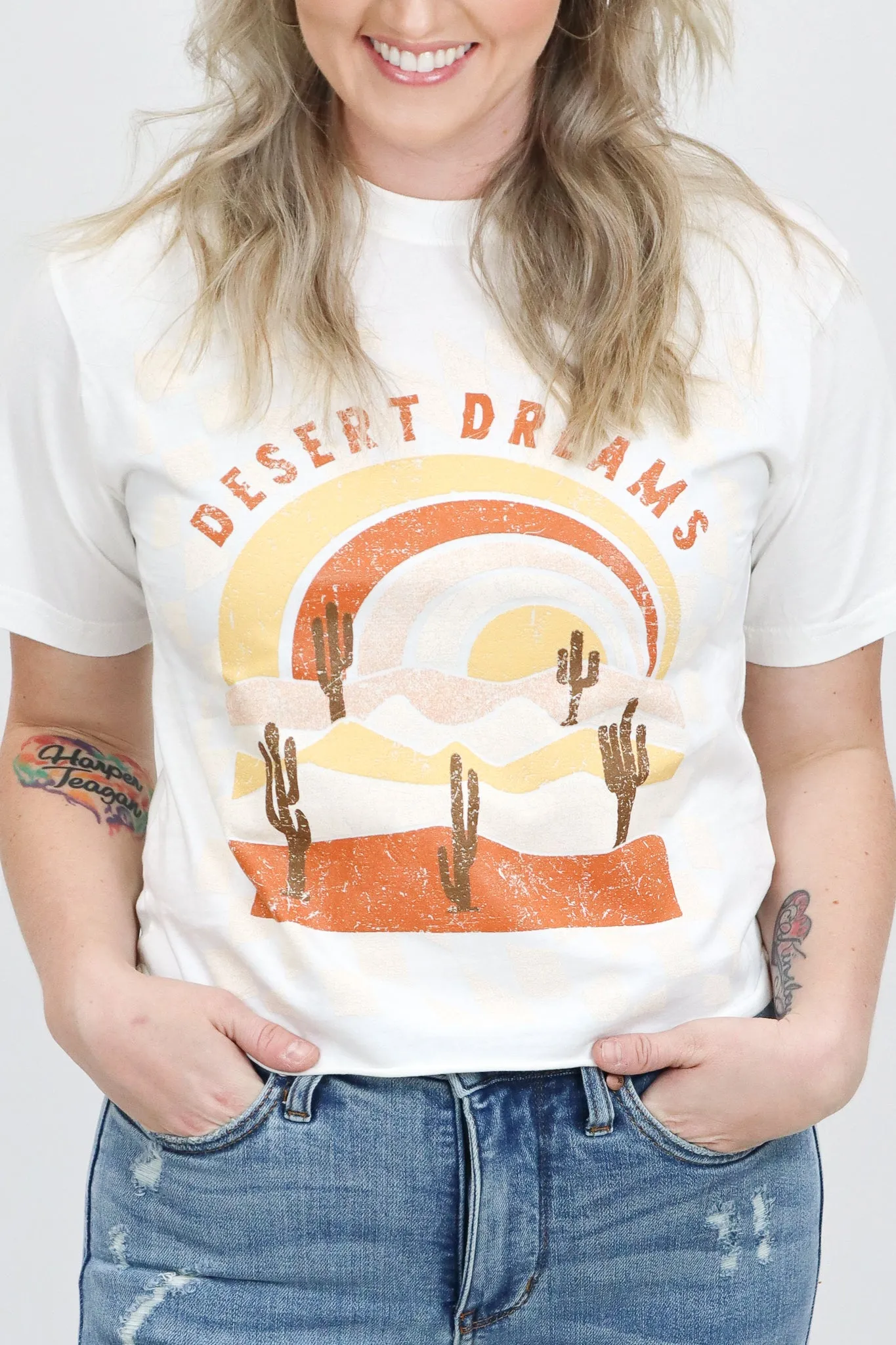 Desert Dreams Cropped Graphic Tee