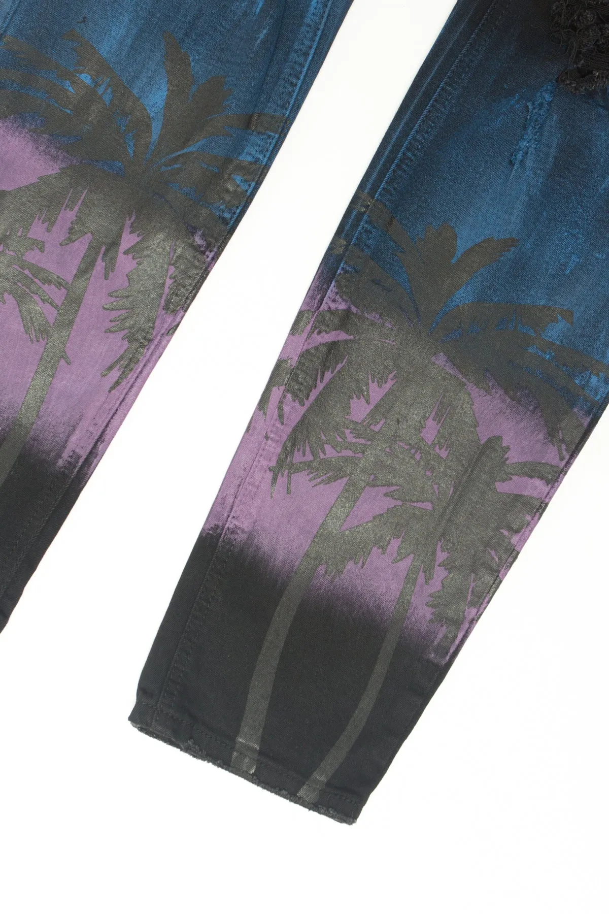 Distressed Airbrushed City Jeans