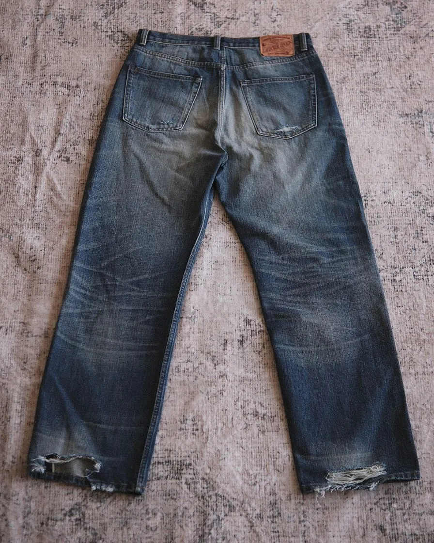 Distressed Redline Selvedge Jeans