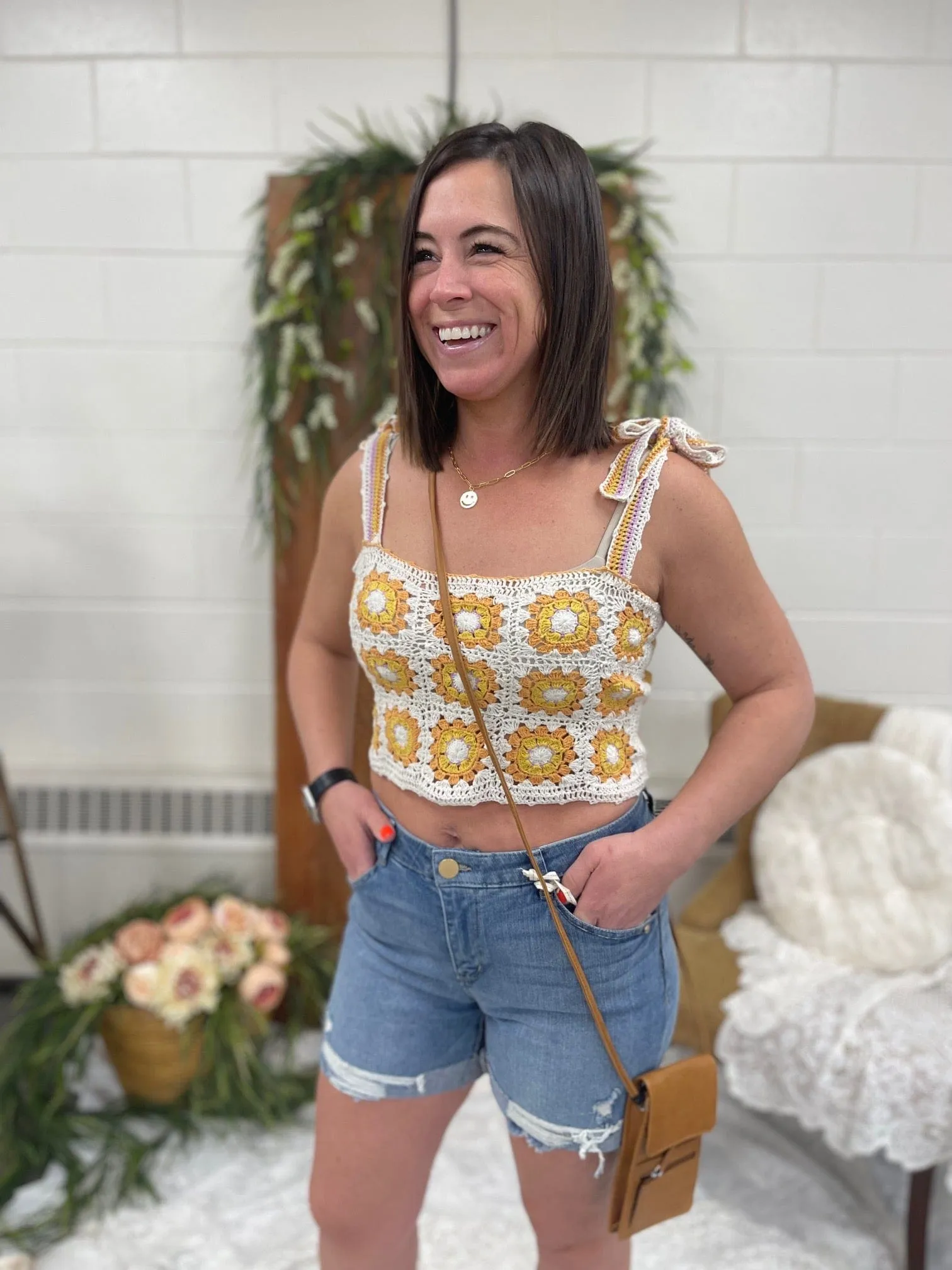 Flower Babe Crochet Top