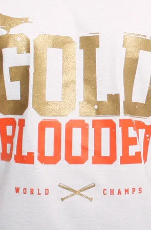 Gold Blooded World Champs (Men's White/Orange Tank)