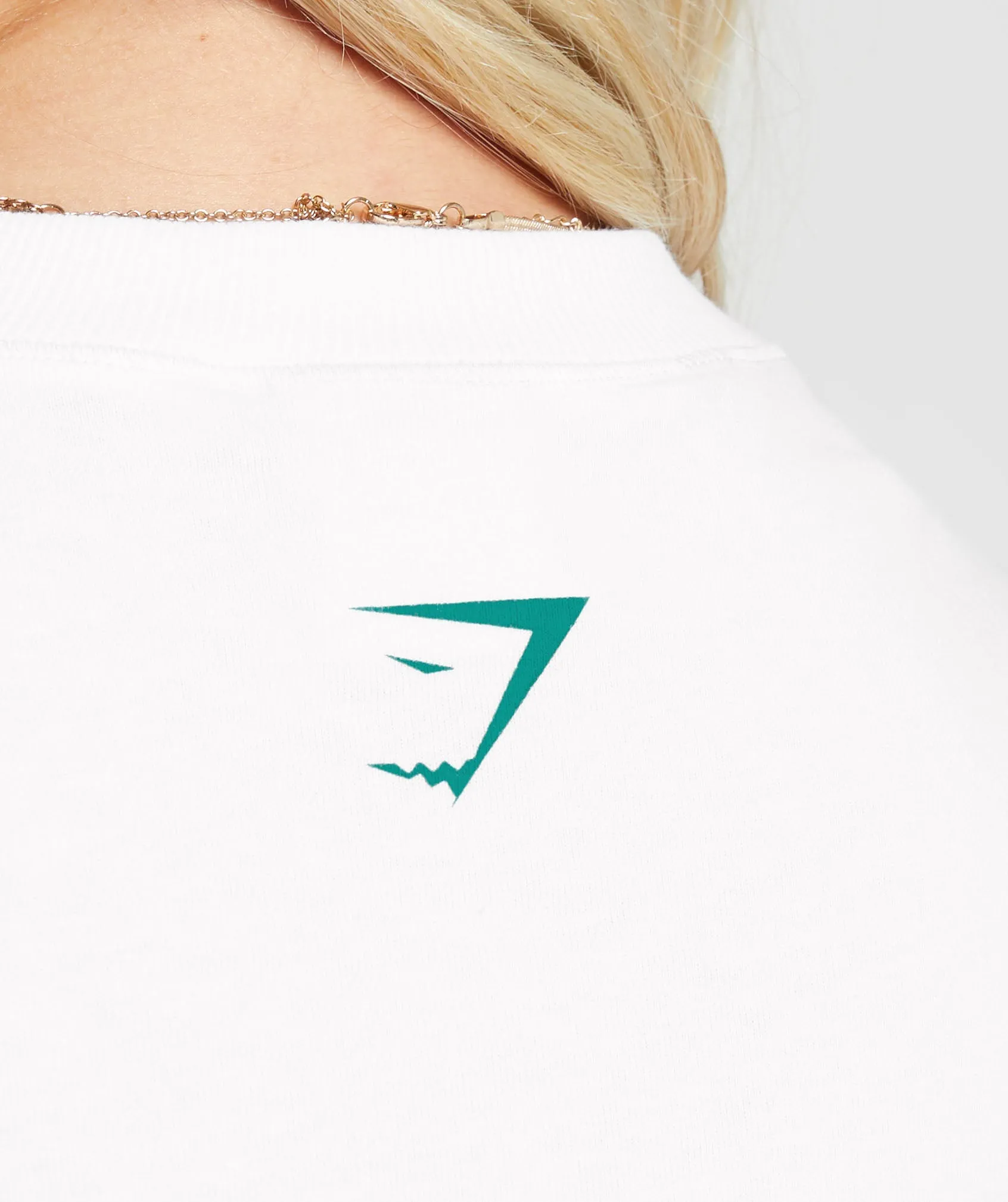 Gymshark Cherub Graphic Crop Top - White