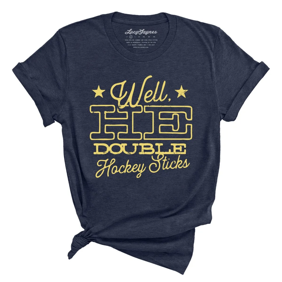 H E Double Hockey Sticks Tee