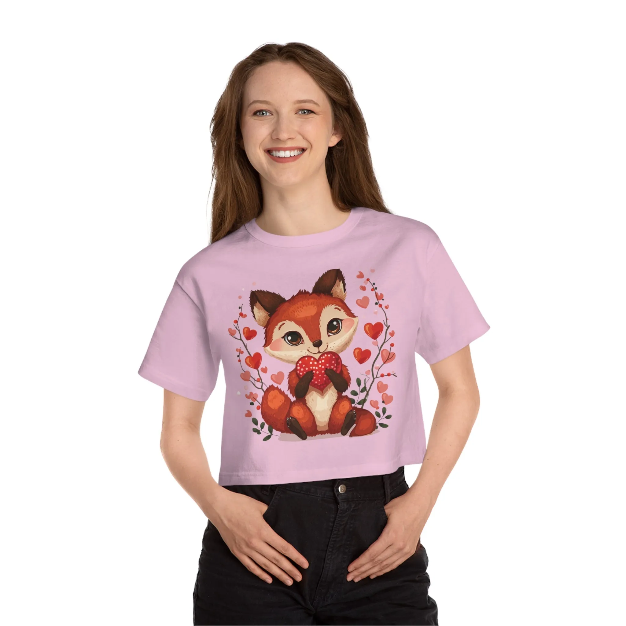 Handmade Mandala Women's Cropped T-Shirt | Loveable Fox Valentine's Day Gift