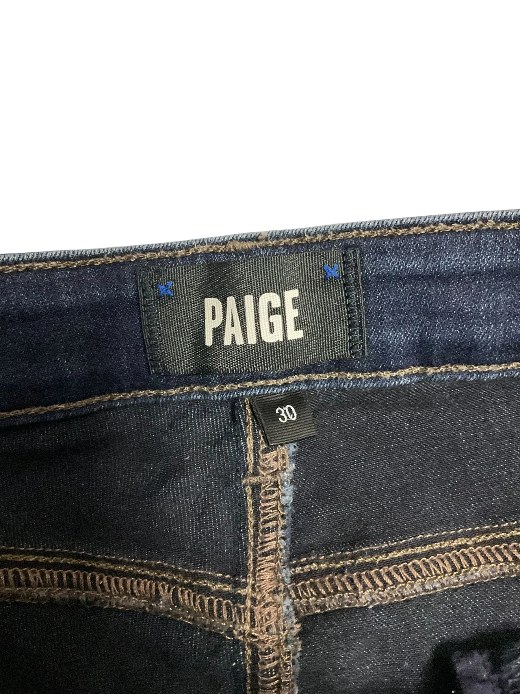 Jeans Skinny By Paige In Blue Denim, Size: 10