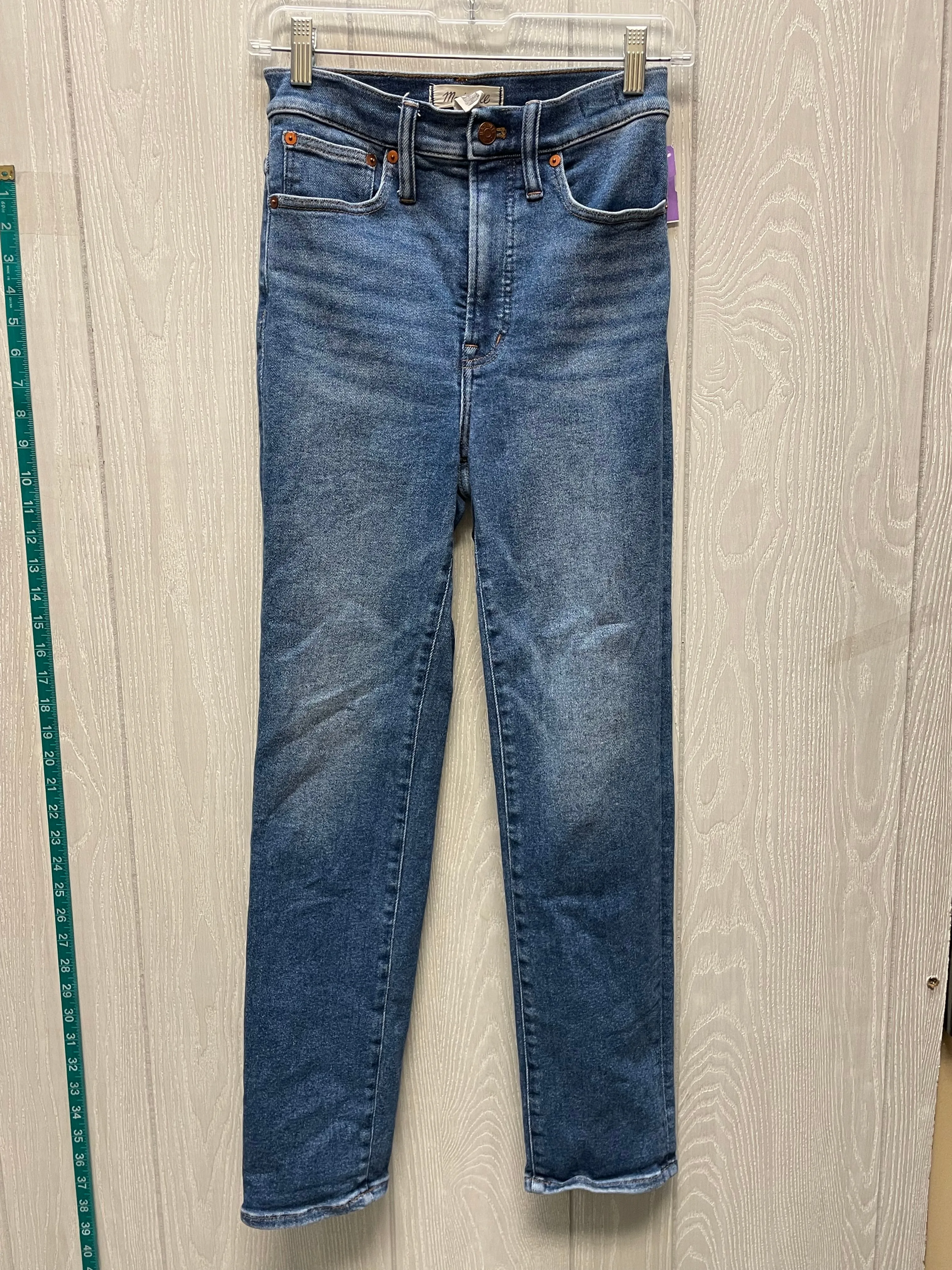 Jeans Straight By Madewell In Blue Denim, Size: 2