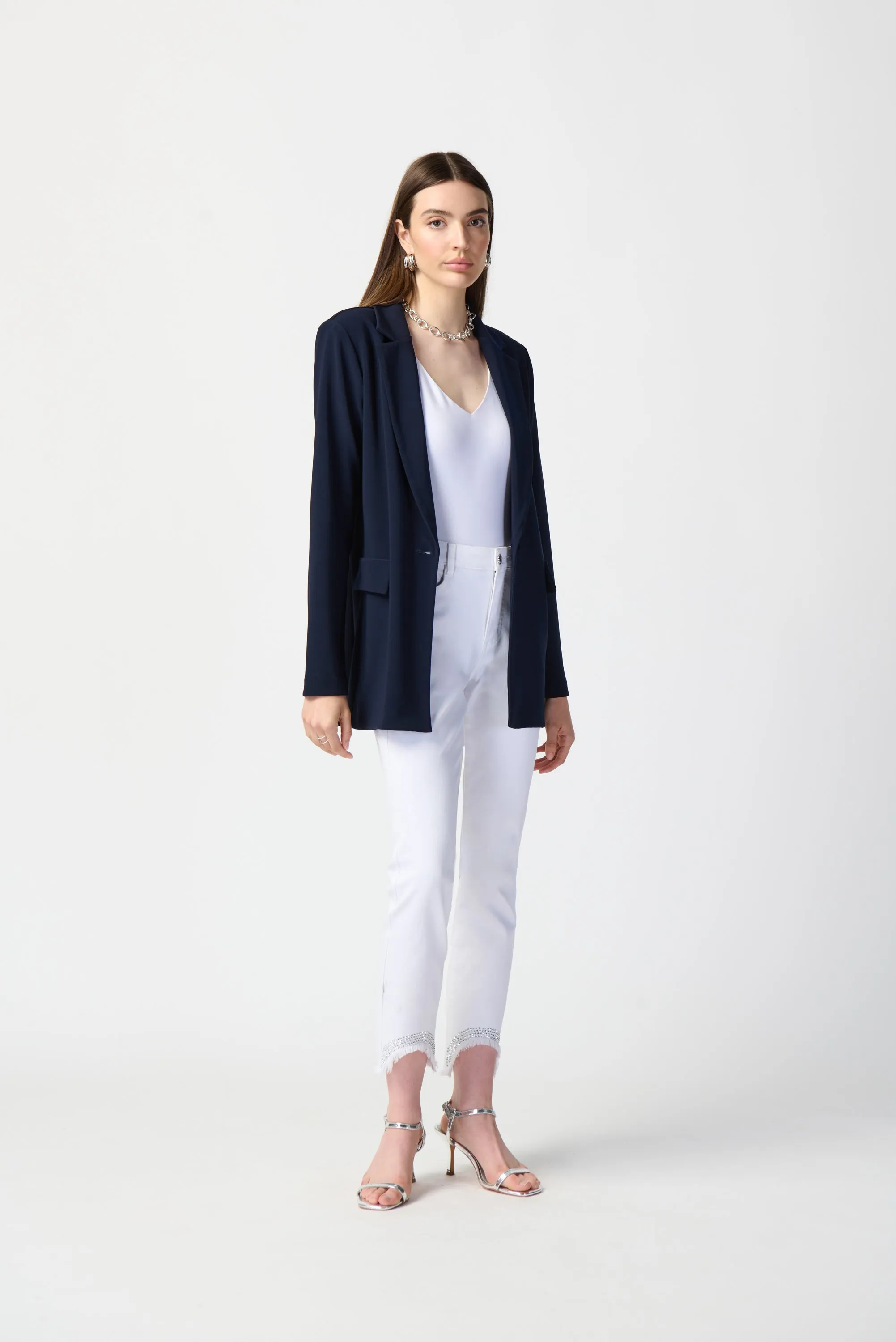 Joseph Ribkoff Silky Knit Straight Blazer