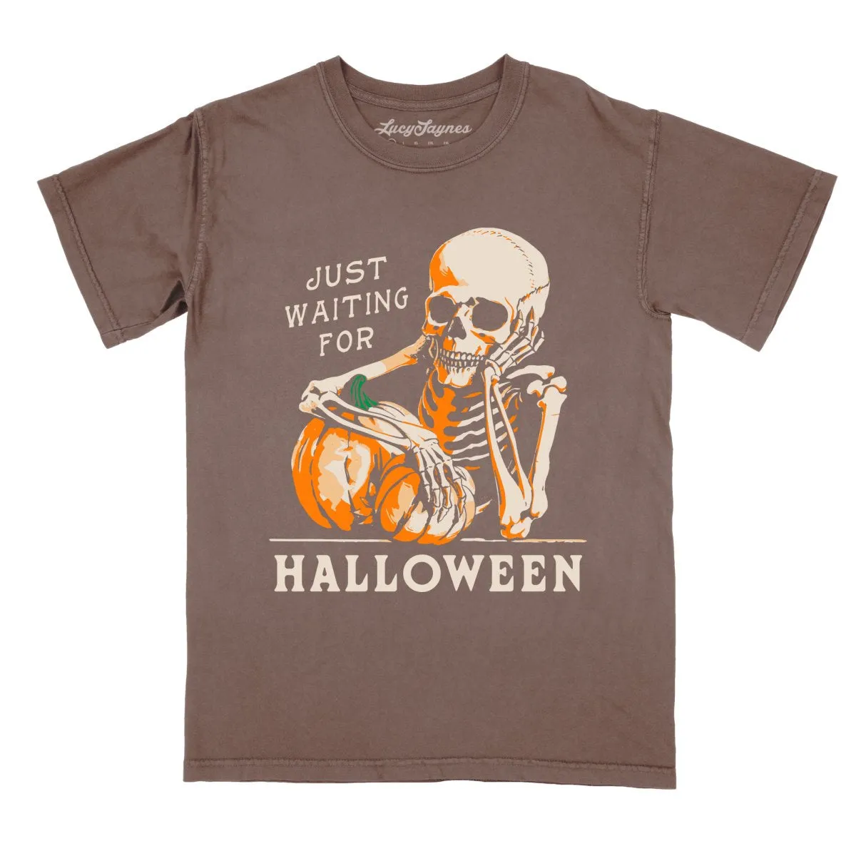 Just Waiting For Halloween Comfort Colors Tee