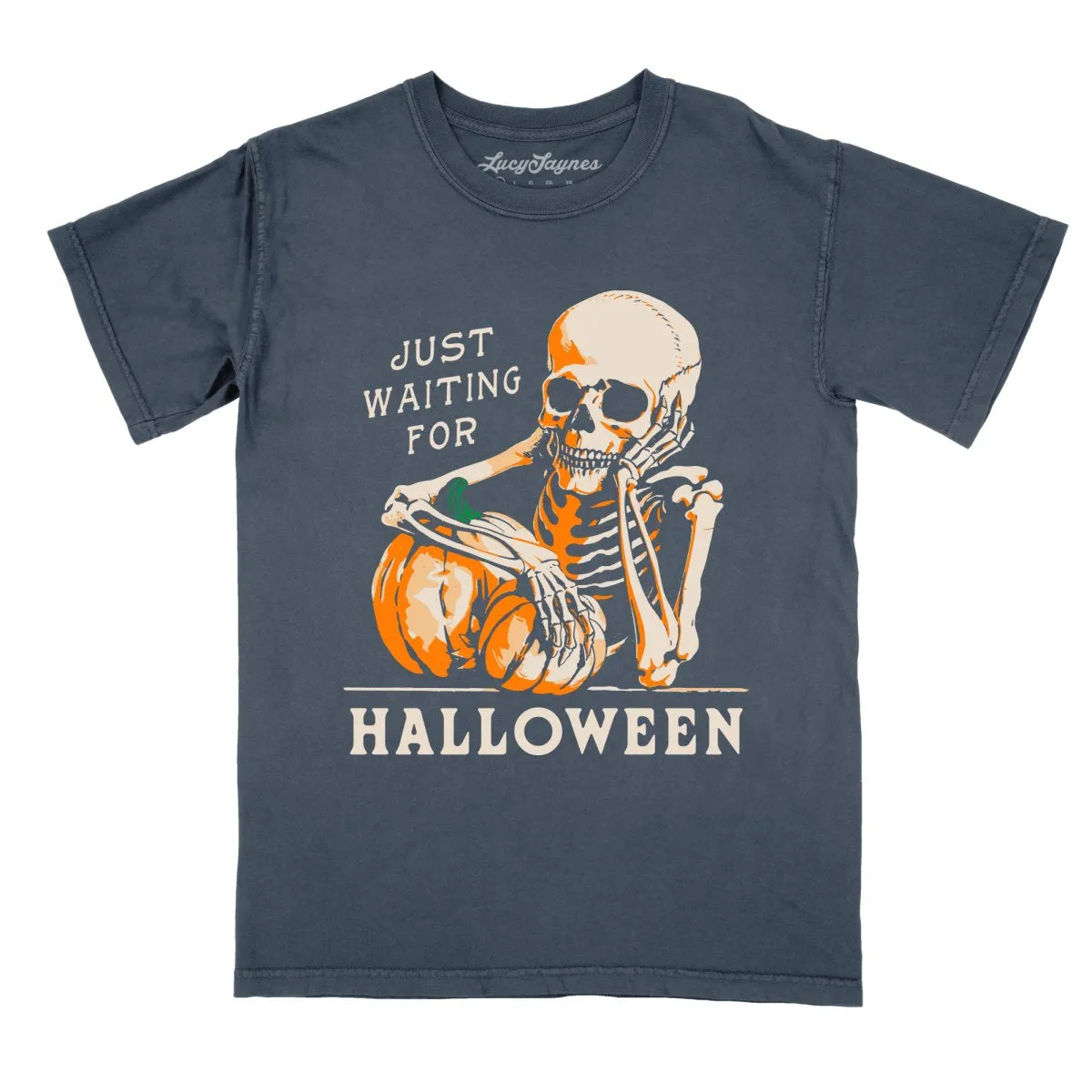 Just Waiting For Halloween Comfort Colors Tee