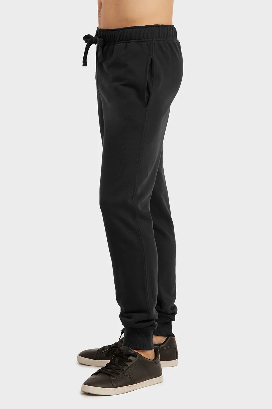 KNOCKER MEN'S TERRY JOGGERS (SP3100_BLACK)