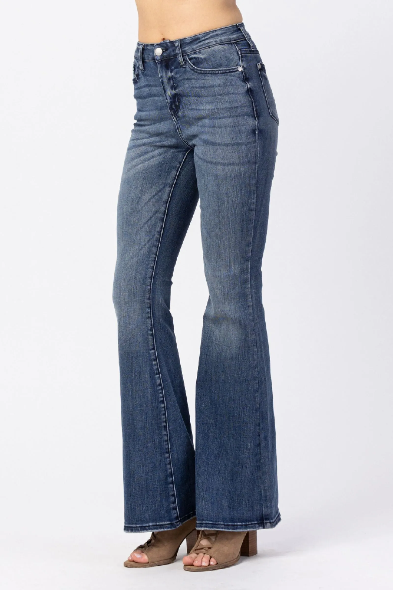 Let's Kick It Trouser Flare Judy Blue Jeans