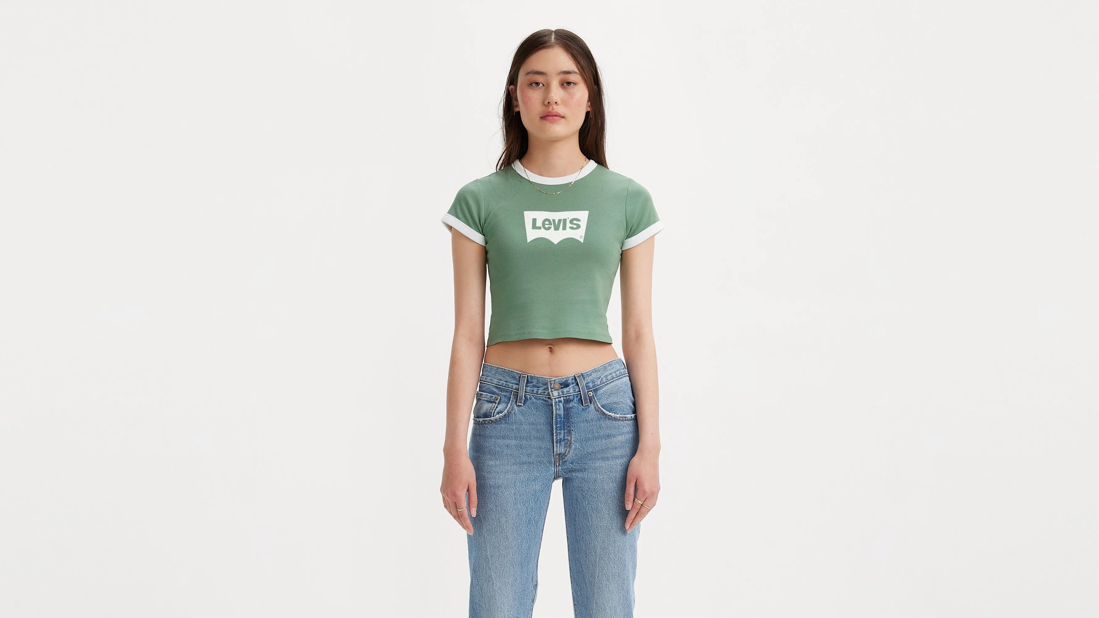 Levi's® Women's Graphic Ringer Mini T-Shirt