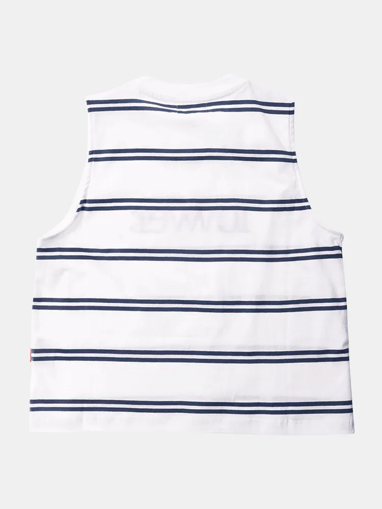 Lower Womens Applebox Cropped Tee - Striped